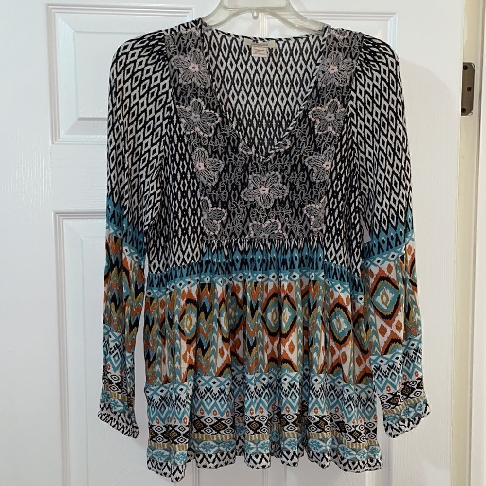 Sundance Stella Peasant Bohemian southwestern blouse